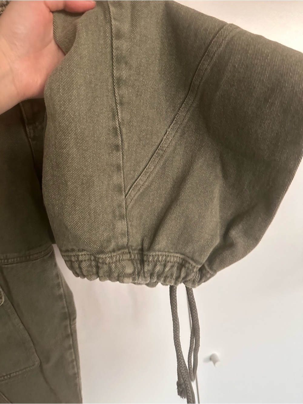 Free people come and get it utility olive hunter green parachute cargo pants - Picture 7 of 9
